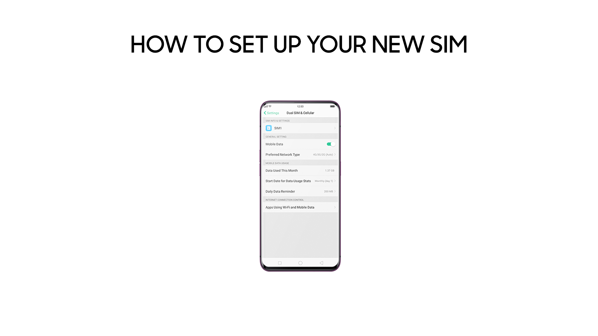 Insert SIM in OPPO smartphones OPPO Australia